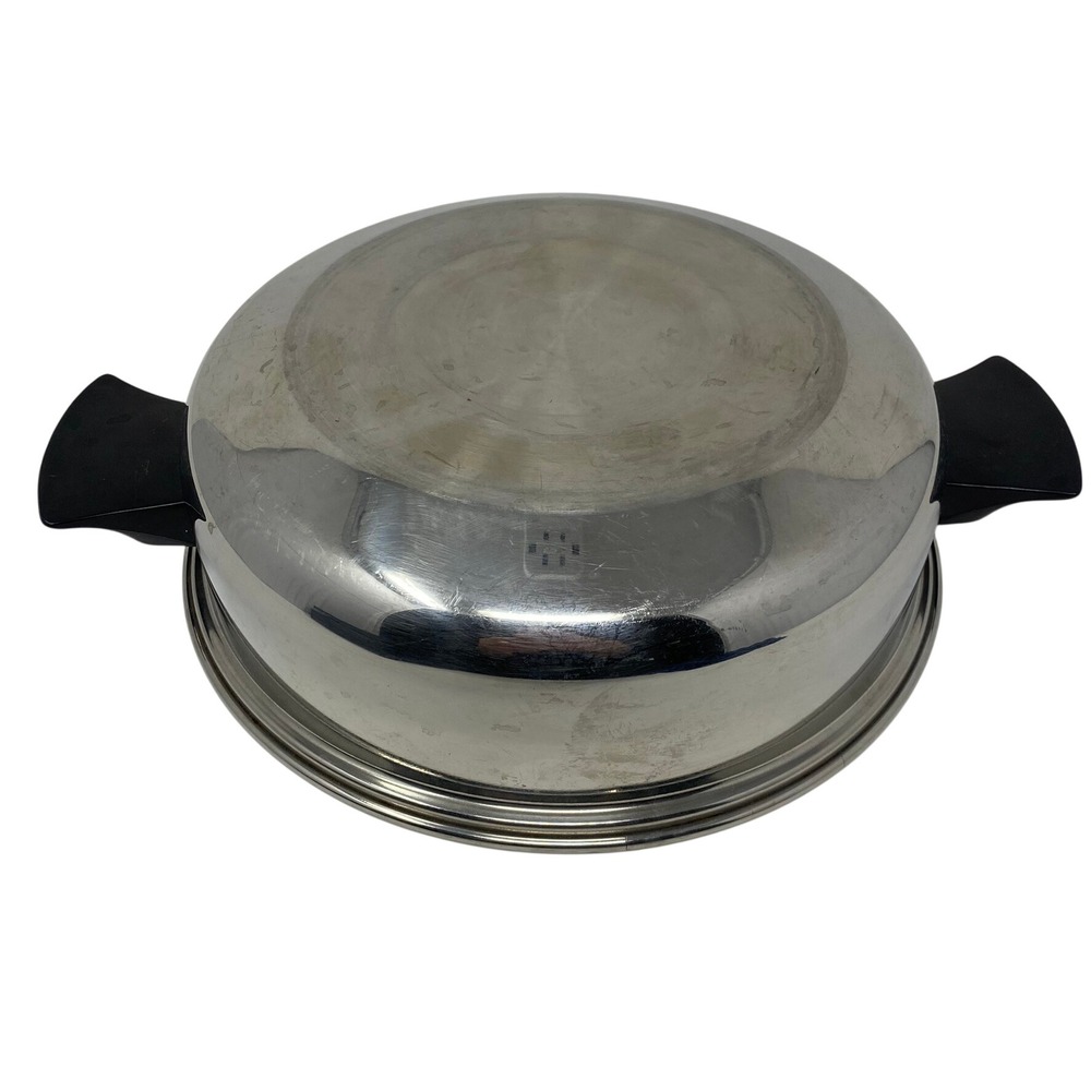Stainless Steel Replacement Dome Lid Only‎ 10.75in Silver Dual Handle Dutch Oven